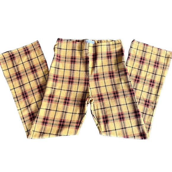 ❌SOLD❌ UO Cara Plaid Kick Flare Pants - Picture 2 of 6